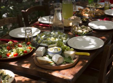 Galilee is a large region in northern Israel which is to raditionally divided into Upper Galilee, Lower Galilee and Western Galilee . The picture shows a typical Galilean vegeterian brunch. Smadar at Klil. Photo by Itamar Grinberg.